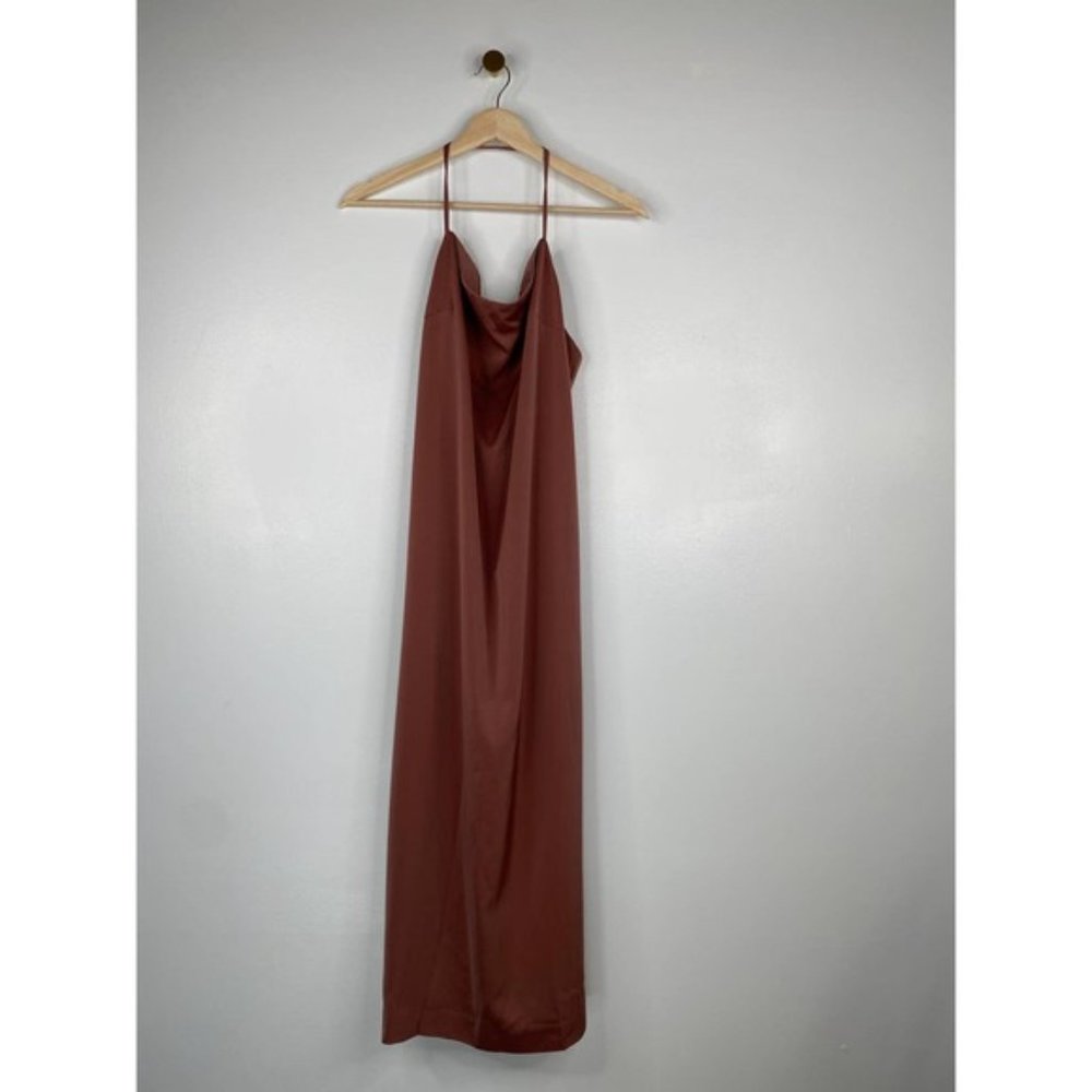 NBD Malia Adjustable Straps Women's Midi Dress Mauve Size: Large NWT - Picture 2 of 9